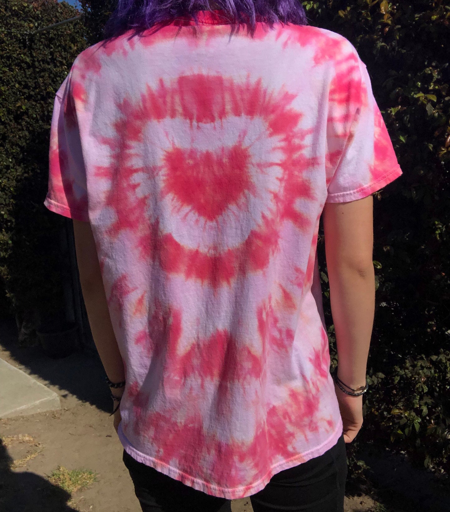 Light Pink/Hot Pink Tie Dye T-Shirt
