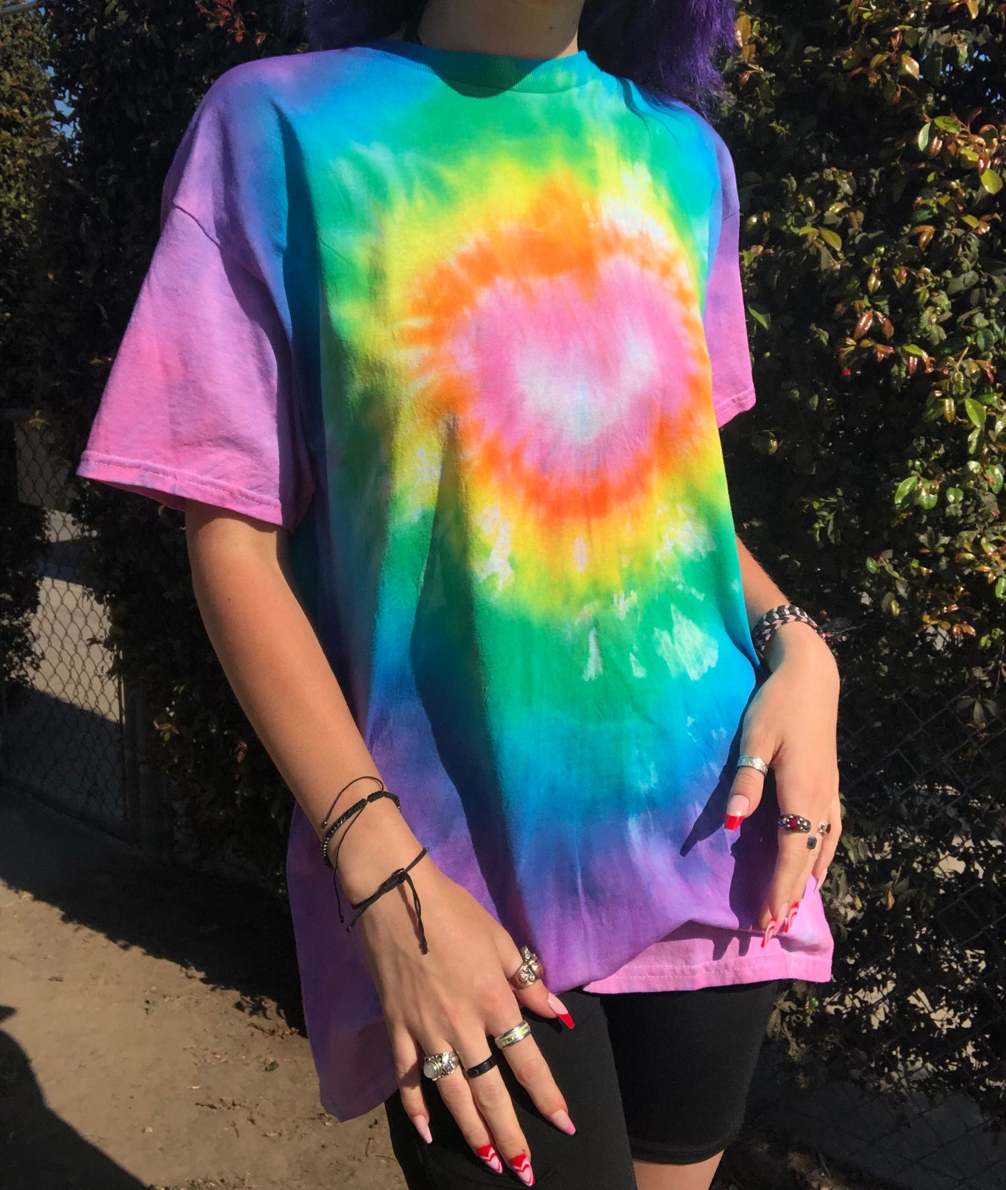 Rainbow Heart Tie-Dye Shirt