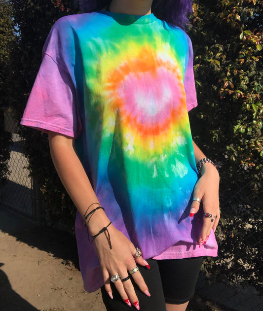 Rainbow Heart Tie-Dye Shirt