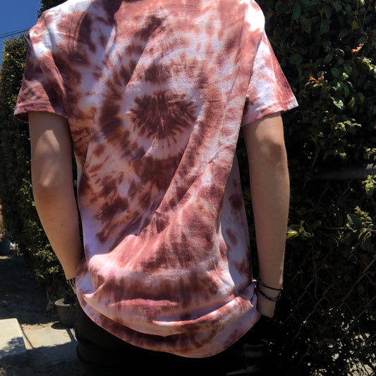 Brown/White Tie Dye Shirt