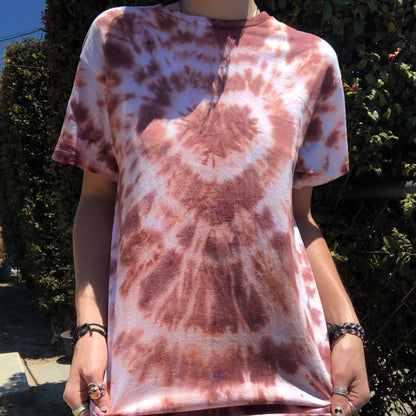 Brown/White Tie Dye Shirt