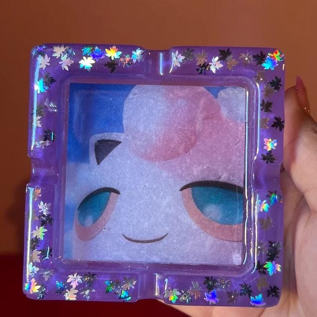 CUSTOM* Resin Ashtray - Square/Octagon